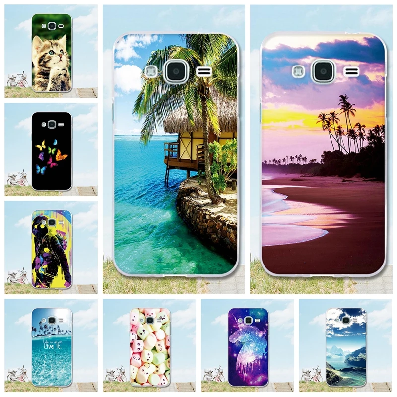 

For Samsung Galaxy J3 2016 Case Soft TPU Silicone Cover For Funda Samsung J3 2016 Case Cover Cartoon Animal Painted Phone bag 5"