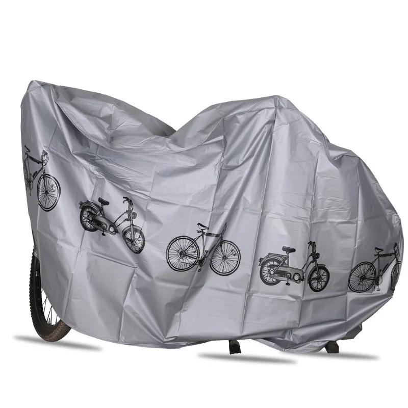 

210*100 Waterproof Bicycle Rain Cover Anti Dust Proof Protector Garage For Scooter Motorcycle Of Accessory Silver Color