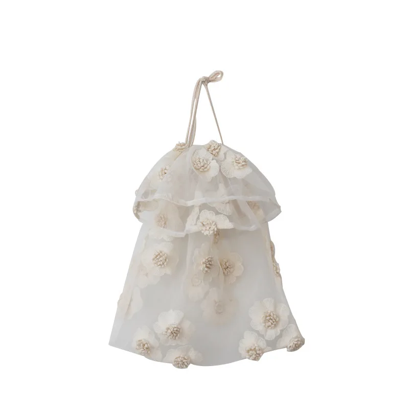 

Lace crossbody Bags designer small flower print lace bag wedding party ladys floral tote bag high quality luxury women bags