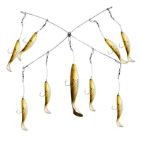 Large combined sea-fishing bait Trolling Marlin Lures The Best saltwater Trolling Umbrella Rig Snapper Shads + storage Tube