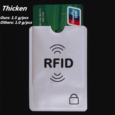 

Thicken Anti Rfid Blocking Reader Lock Bank Card Holder ID Bank Card Case Rfid Protection Metal Credit Card Holder Aluminium