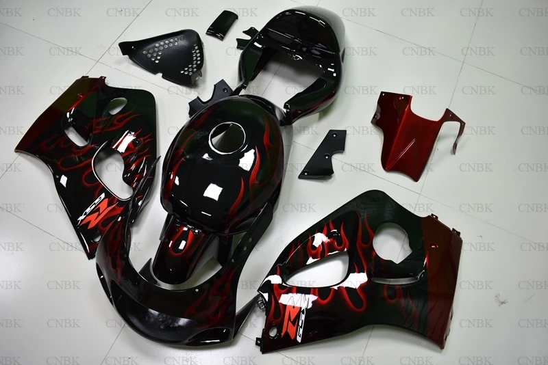 Для GSXR 750 1996-2000 Пластиковые обтекатели GSXR 750 1996 черная красная рамка Обтекатели GSX R 600 98 99 Обтекатели неокрашенные