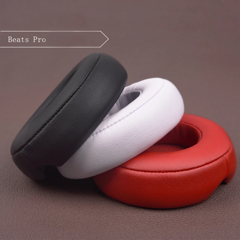 2pcs pairs Leather Headphone Foam For Monster Beats by dre pro headset ear pads Sponge cushion Earbud Replacement Covers