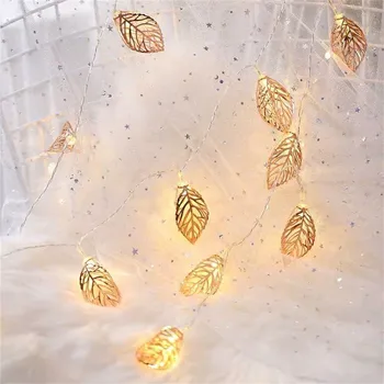 

Leaf Light String Hanging Tree Festival Decoration Light Christmas Decorations For Home Decoration Accessories Halloween Navidad