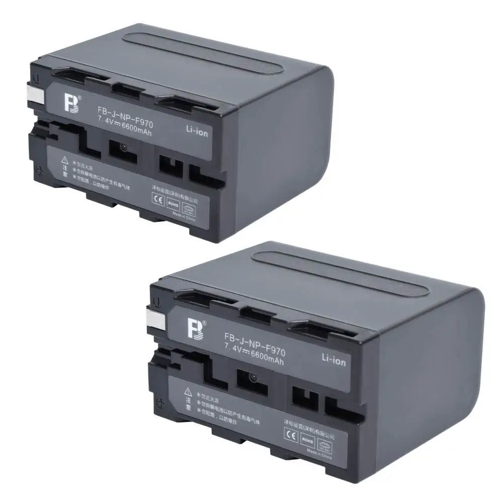 

2PCS 6600mAh Li-ion Battery for SONY F970 NP-F960 F930 F950 F330 F550 F570 F750