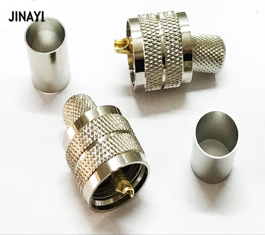 Crimpadora Coaxial Y Conector N Macho 5 Piezas, Kagni Conector Coaxial Tipo N Y Kit De Herramientas De Compresión Cable Coaxial Para RG58 LMR195 LMR200 RG223 RG142