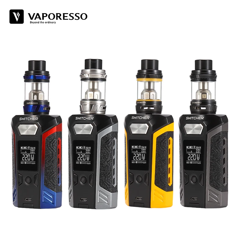 E-Cigarette Vape Kit Vaporesso Switcher With NRG Tank Electronic Cigarette With 220W Switcher 510 Box Mod Without Battery E-Cigarette Vape Kit Vaporesso Switcher With NRG Tank Electronic Cigarette With 220W Switcher 510 Box Mod Without Battery