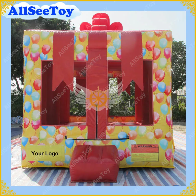 

Beautiful Present Box Bouncy Castle, Anti-aging PVC Tarpaulin Bounce House,Jumping Castle for Kids