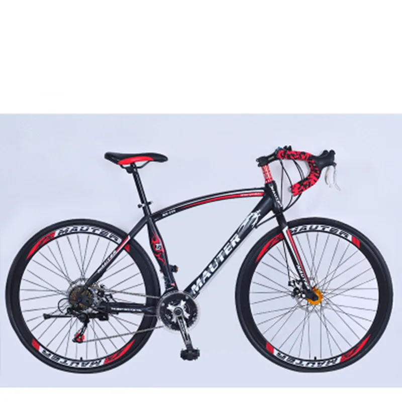 Road Bicycle Variable Speed Bisc Brake Men and Women Students Bicycle Bend Handle Racing Bike 27-inch 30 Speed Racing Bkie