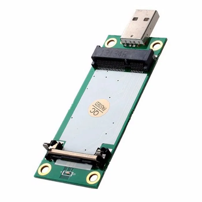 QNINE Mini PCIe WWAN Card to USB Adapter With SIM Slot Mini PCI Express WWAN/LTE/4G Module Tester Converter Support 30mm 50mm Wireless Wide Area Network Card 