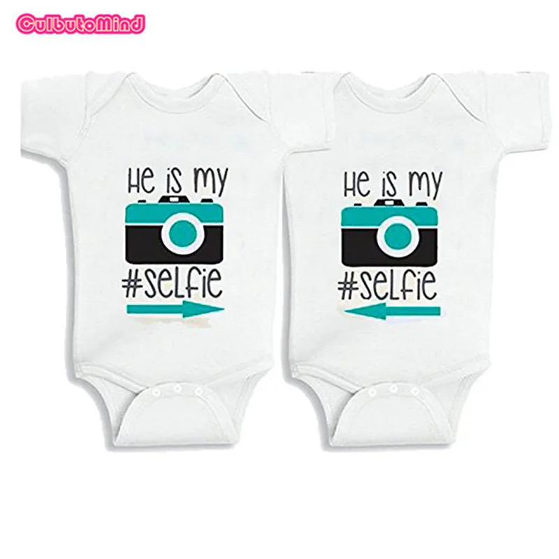 Culbutomind/детская одежда для близнецов, комплекты для девочек-близнецов, милый комбинезон для новорожденных из органического хлопка, милый кекс(от 0 до 12 месяцев