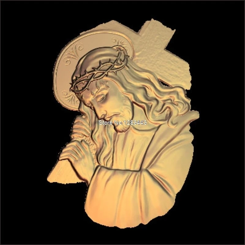 5pcs Jesus_Christ's head 3d model STL relief for cnc STL format Jesus 3d Relief Model STL Router 3 axis Engraver ArtCam