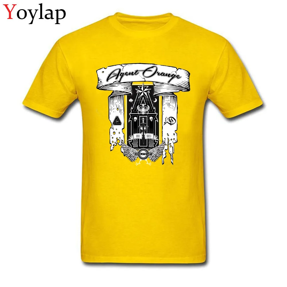 Prevalent Leisure Tops Shirt O-Neck Summer Fall 100% Cotton Fabric Short Sleeve T-Shirt for Adult Tarot Print Sweatshirts yellow