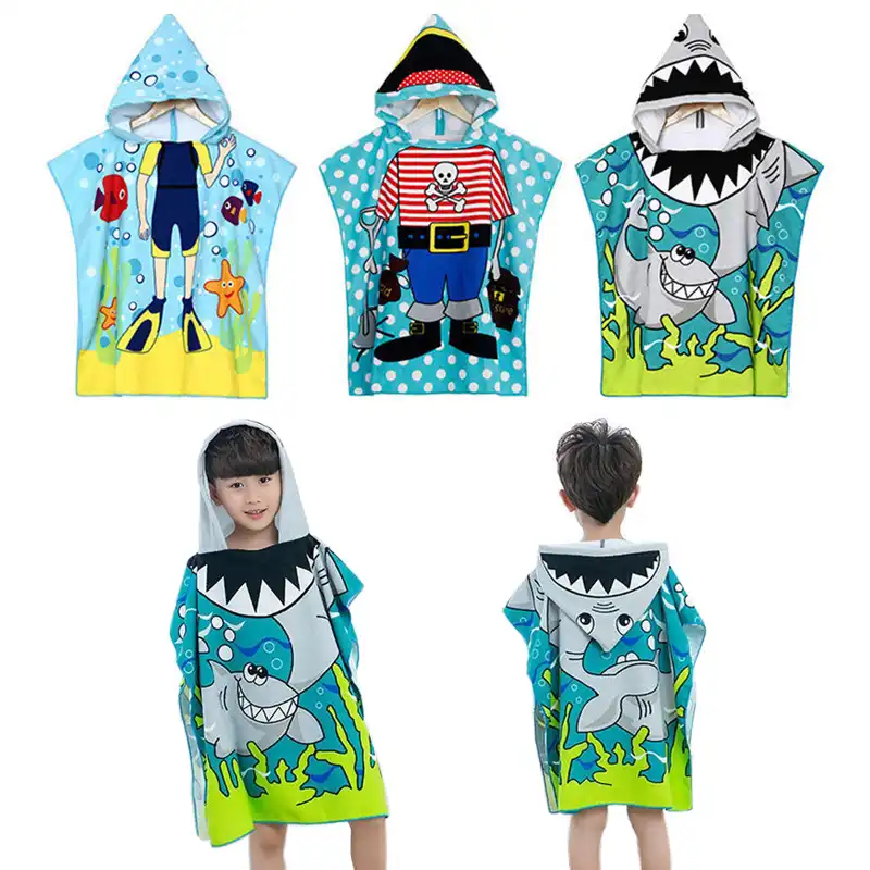 children's swimming poncho towels