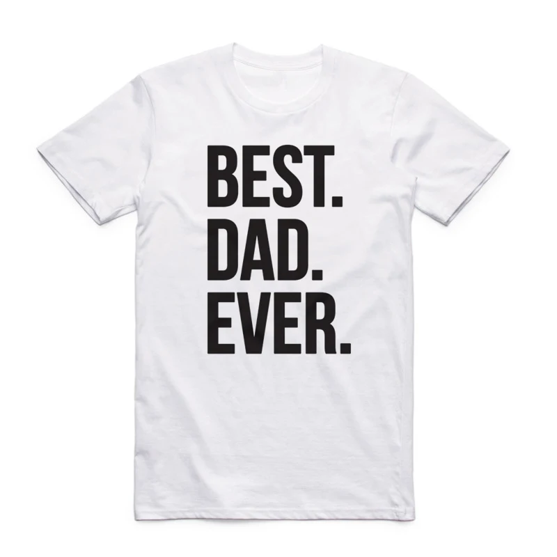 Футболка азиатского размера с принтом «лучший папа когда-либо», летняя футболка с круглым вырезом и коротким рукавом, подарок на день папы и отца, футболка для мужчин