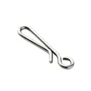 50pcs Hanging Snap Tackle  Connector Stainless Steel Fishing Accessories Lure Line Hook Fish Carp Tool Pin Rig Sea Solid Rings ► Photo 2/6