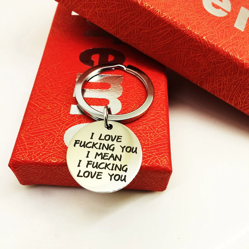 

I Love You Mom And Dad Stainless Steel Keychains For Family Members Fashion Family Gifts Jewellery