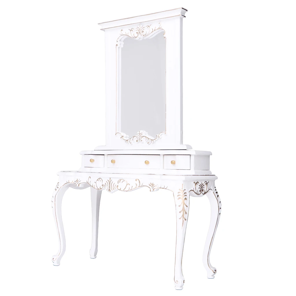Dolls House Miniature Wooden Desk Dressing Table Set for 1:12 OB11 Play Toys