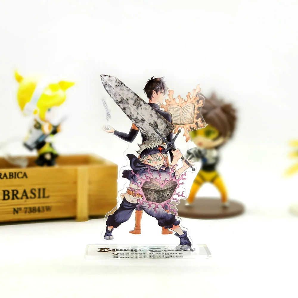 Love Thank You Black Clover Asta Yuno фигурка на акриловой подставке модель тарелки держатель