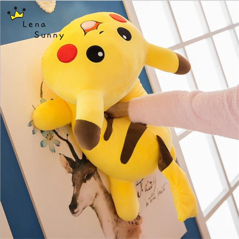 40 90CM Kawaii Pikachu Plush Toy Doll ,Stuffed Plush Cartoon Pikachu