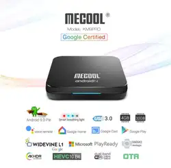 5 шт MECOOL KM9 A ТВ Android 9,0 Smart ТВ BOX Amlogic S905X2 Quad core 4G DDR4 32G EMMC ROM