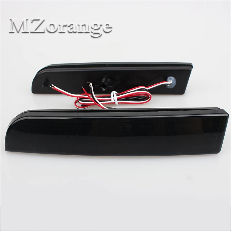 2008-14 LED Bumper Reflector Smoked Lens Tail Brake Light For Mitsubishi Lancer EVO Evolution X CZ4A Outlander Sport RVR ASX