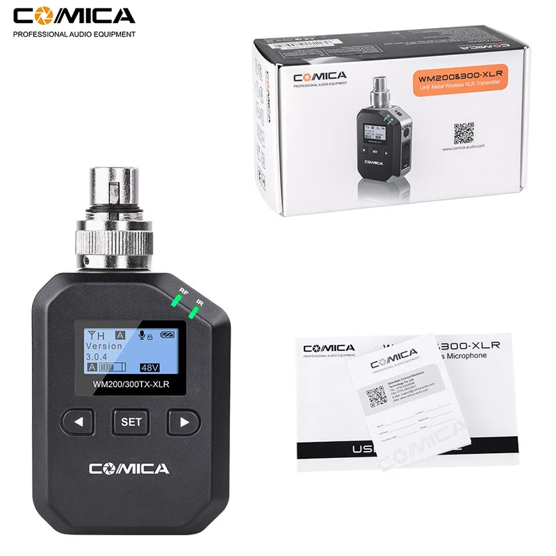 Comica UHF 96-Channels Wireless Plug-on XLR