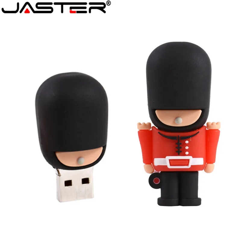 JASTER, новинка, хит, USB флеш-накопитель, флешка, красивая британская гвардия, мультяшный флеш-накопитель, 16 ГБ, 32 ГБ, 64 ГБ, Usb 2,0, карта памяти