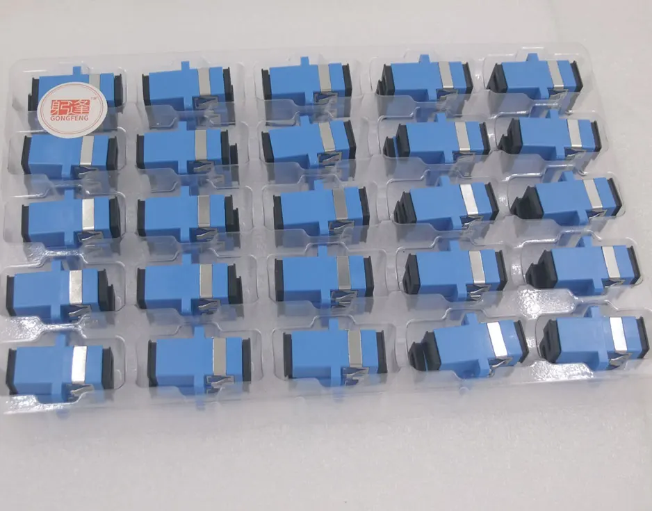 

400pcs New Fiber Optic Connector Adapter SC/UPC SM Flange Singlemode Simplex SC-SC Coupler Special Wholesale to Brazil