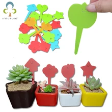 50 шт./партия, пластиковая Милая мультяшная форма для растений, Т-образные бирки, 6x11,5 см, маркеры, Детские садовые этикетки, садовые товары gyh
