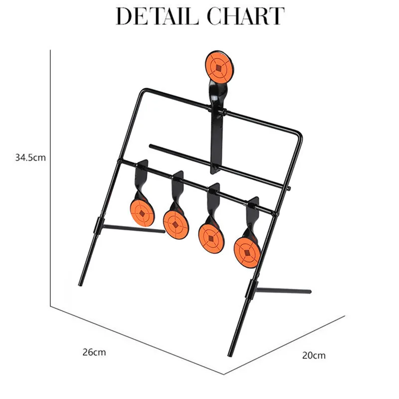 5-тарелка сброса стрельба целевой Тактический Металла Сталь Рогатка Пейнтбол Охота стрельба из лука для использования вне помещения
