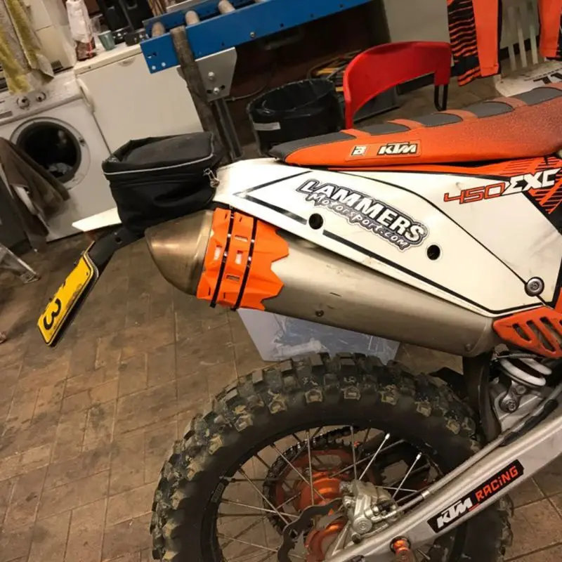 Exhaust Muffler Pipe Shield Protector Guard For KTM EXC SX SXF 125 200