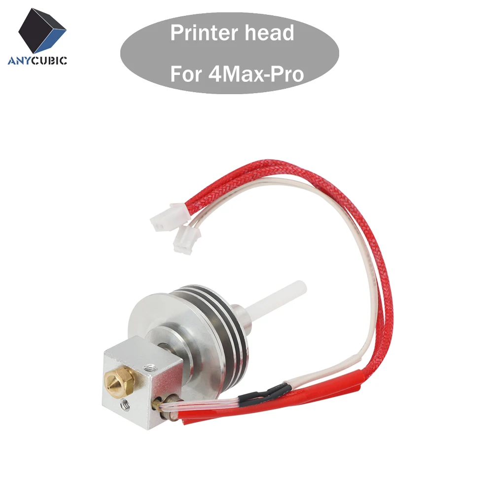 

ANYCUBIC 4max pro 3D printer hot end print head kit with nozzle 0.4mm support 1.75mm filament