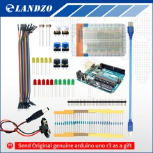 ЛАНДЗО arduino 13 в 1 комплект новый Starter Kit ООН R3 мини Макет LED перемычка кнопку arduino uno r3 as a подарок
