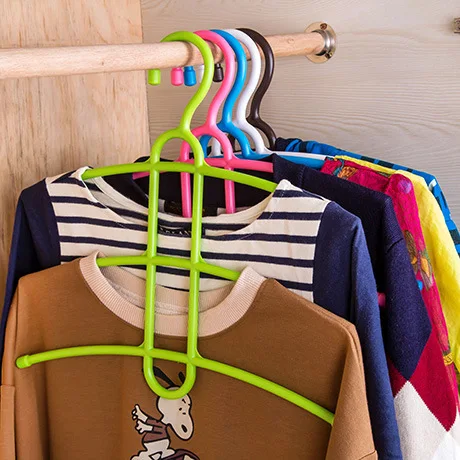 

Creative Three Layer Anti-skid Plastic Racks of Fishbone Clothes Hanger Clothes Rack Multifunctional Wardrobe Clothes Hanger