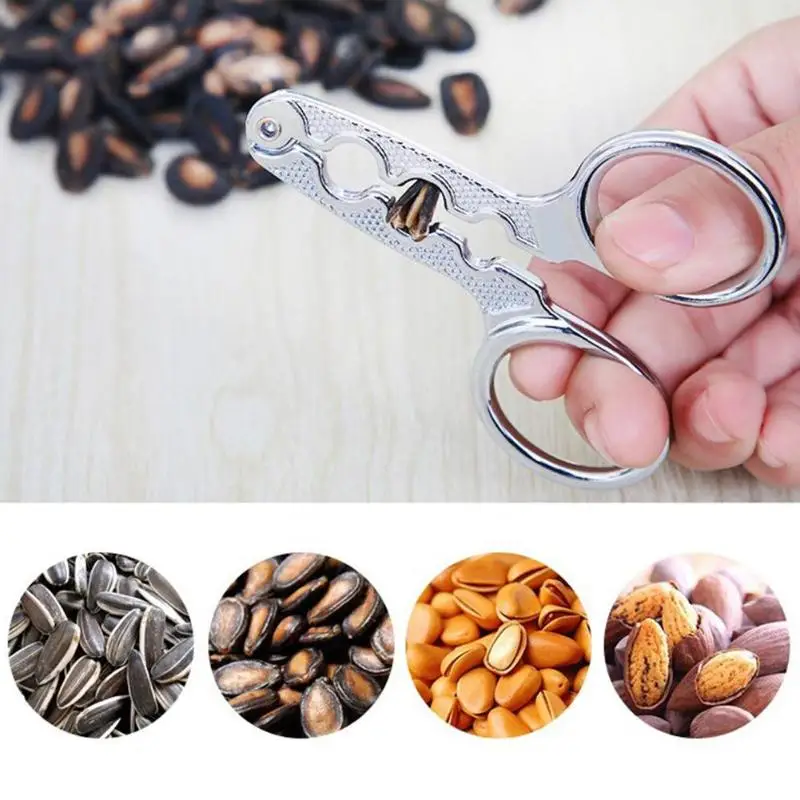 Easy Melon Seed Plier Scissor Nut Cracker Opener Multi function Clamp