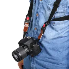 Durable Nylon Black Adjustable Quick Release Camera Leash Camera Shoulder Strap Sling for GoPro Hero 4/3+/3/2/1 for Xiaomi yi