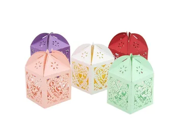 

creative heart flowers circle carved candy bag DIY new marriage charm Shower Favor Boxes Wedding Party Gift hold bag