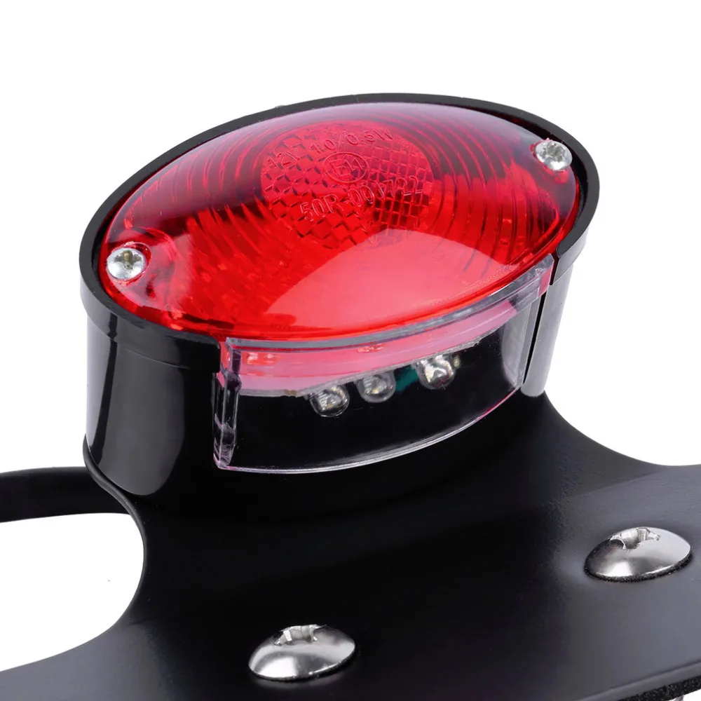 New RED LED Tail Rear Brake Light Racer Bobber Custom Motorcycle Motorbike Stop turn signal