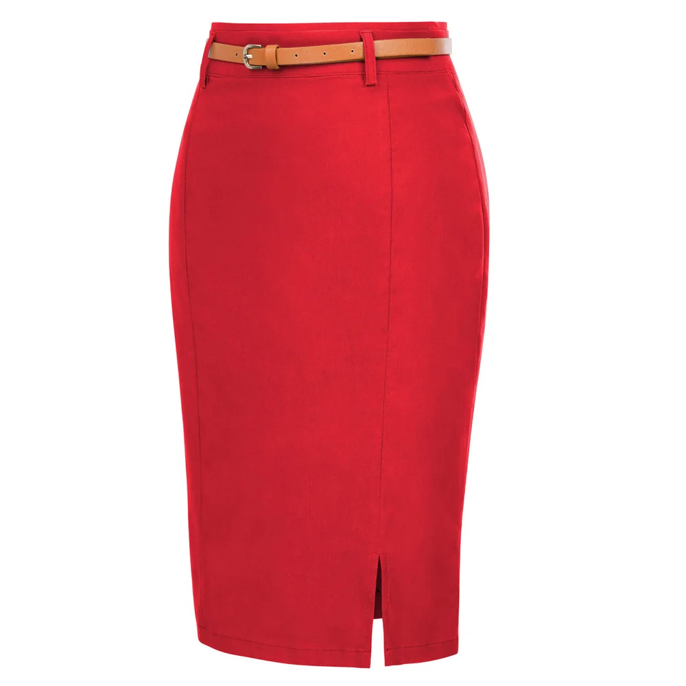 High Street, Женская замшевая разноцветная юбка-карандаш средней длины, женские осенние зимние базовые облегающие трубчатые юбки-карандаш