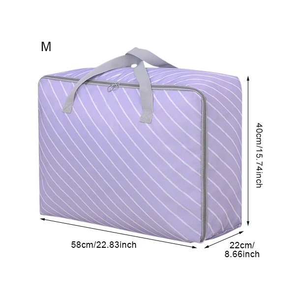 Портативный складной дом хранения одежды сумки одеяло постельные принадлежности утешитель шкаф организации аксессуары Принадлежности вещи - Цвет: Purple M