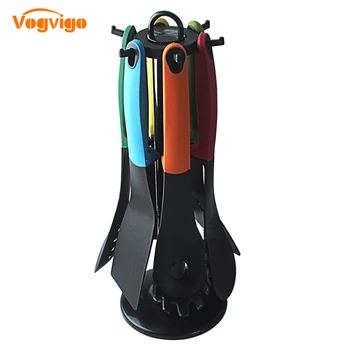 

VOGVIGO 7pcs / set Non-stick Nylon Silicone Kitchenware Multi-color Household Greenware Kitchenware
