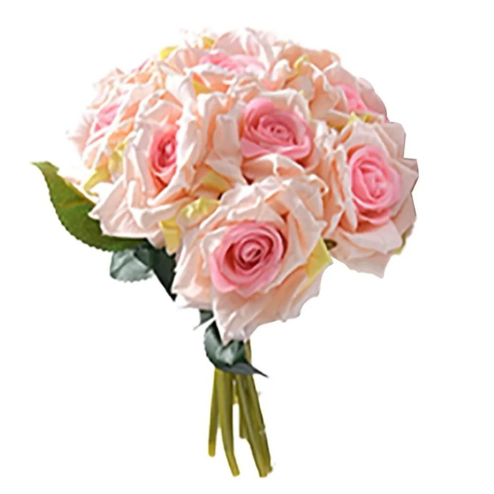 

Roses Bouquet San Valentin Spring Decoration Artificial Flowers Valentine's Day Gift Fake Flowers Wedding Decoration