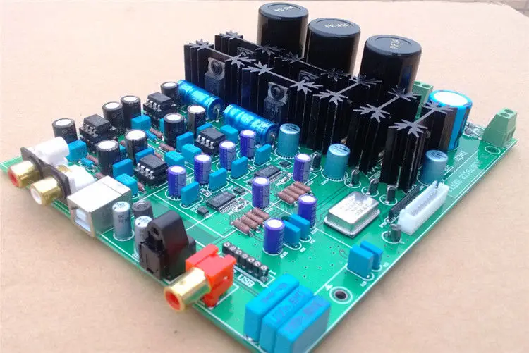 

GZLOZON EnAssembled HIFI Dual PCM1794+AK4118 Soft control decoding DAC board L3-14