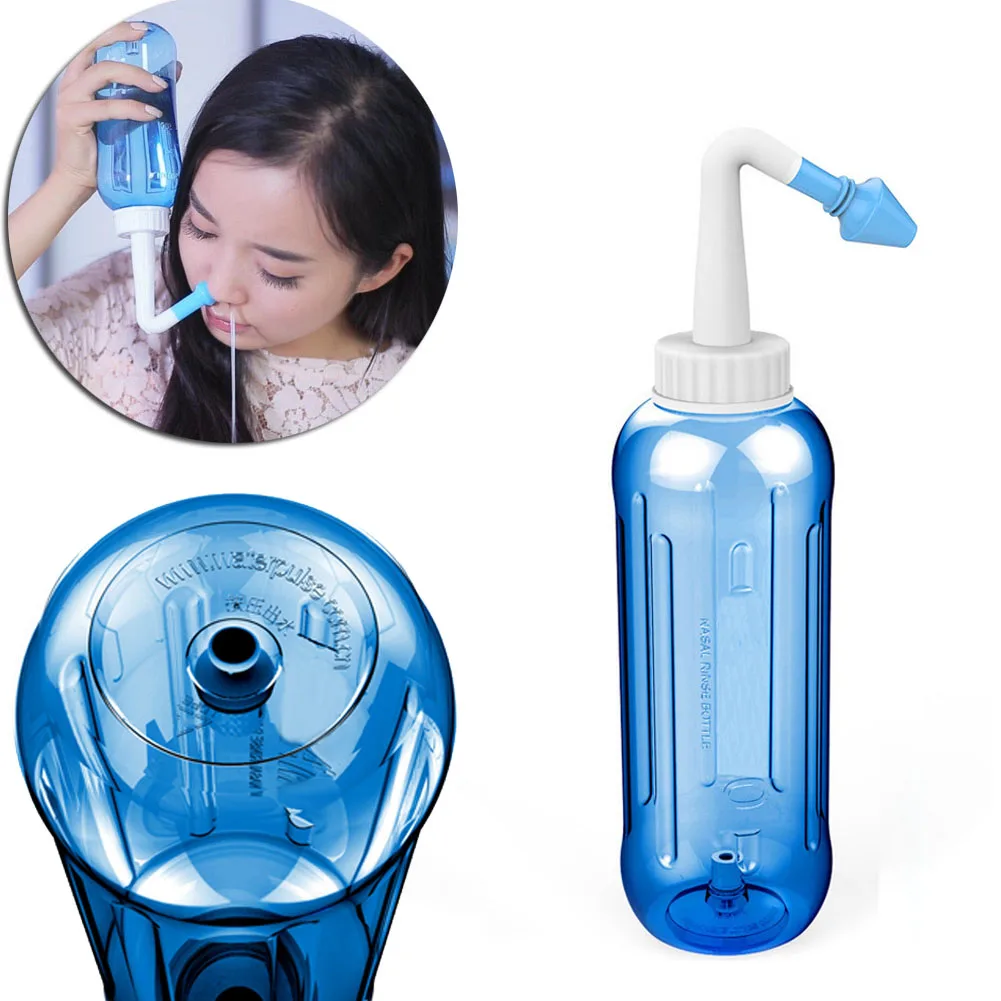 New 500ML Adults Nose Wash System Clean Children Sinus Nasal Pressure Neti Pot