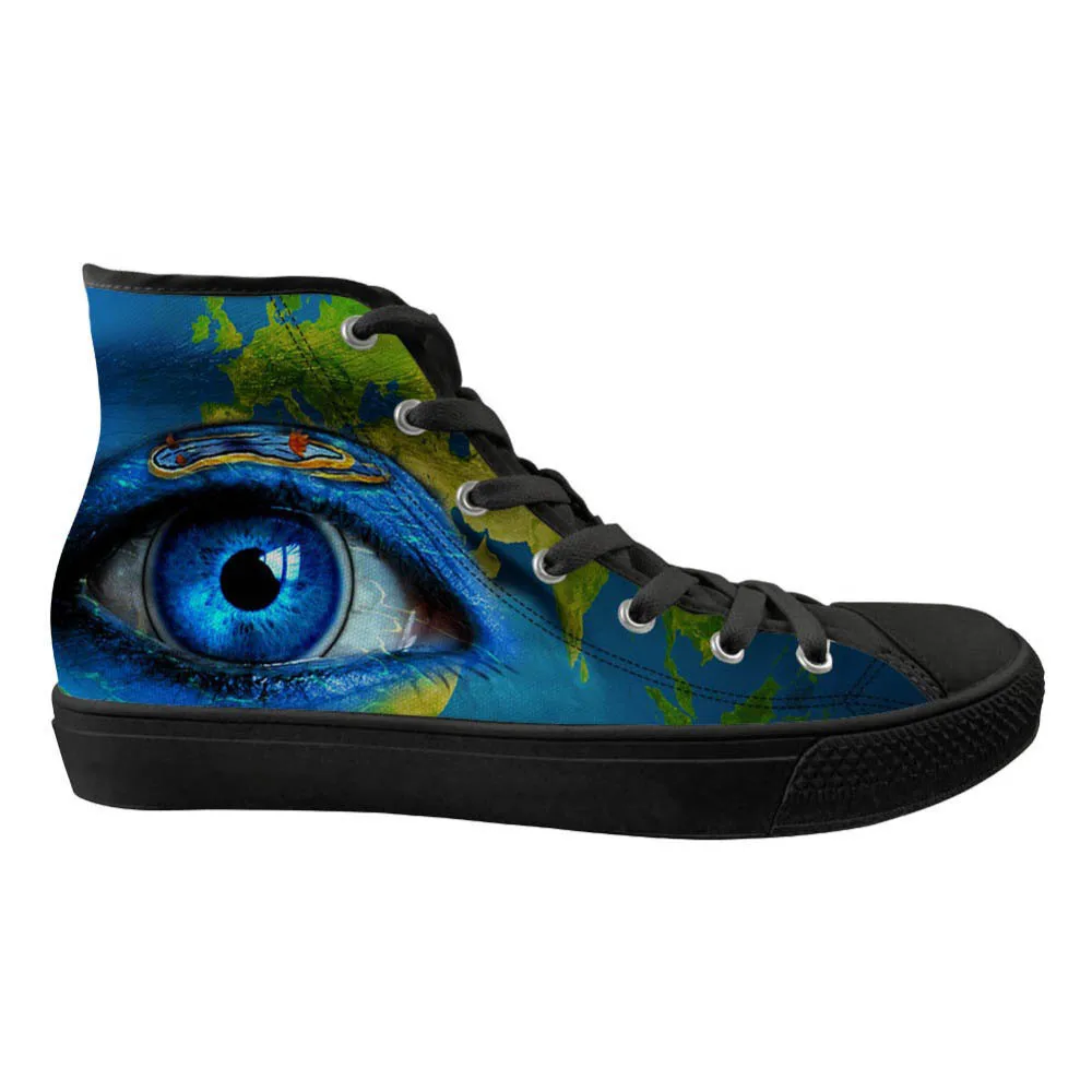

Shoes Custom Pattern Eyes Painting High-top Vulcanize Shoes Casual Male Personalized Chaussure Zapatos de Hombre