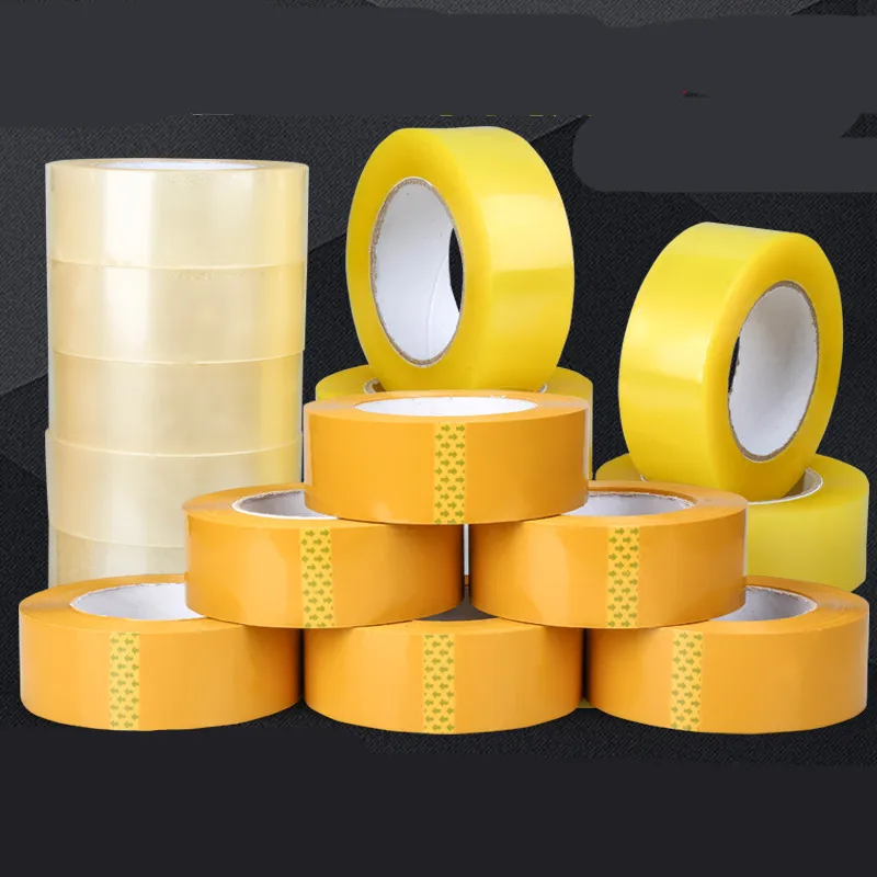 1 roll thickened transparent tape courier seal Sealing glue Adhesive sealant for Carton sealing