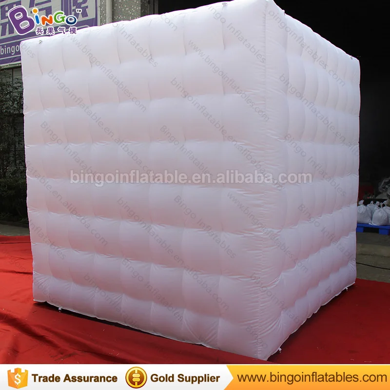  2.4 Meters cube mobile inflatable mirror photo booth tent with FREE LOGO print