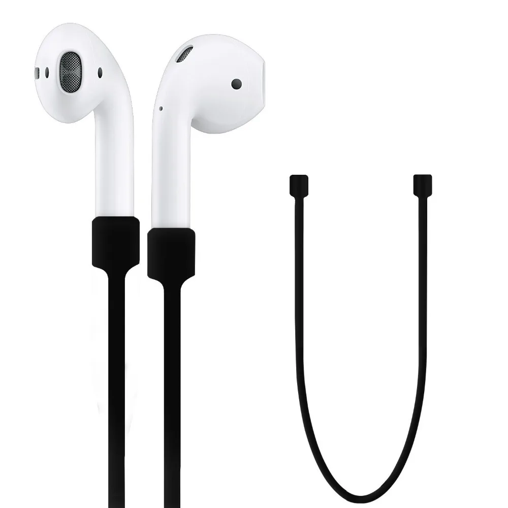 

2PCS Earphone Strap For Apple Airpods TWS Anti Lost Headphone Anti-lost Neck Strap Rope For Bluetooth earphones Silicone Cable