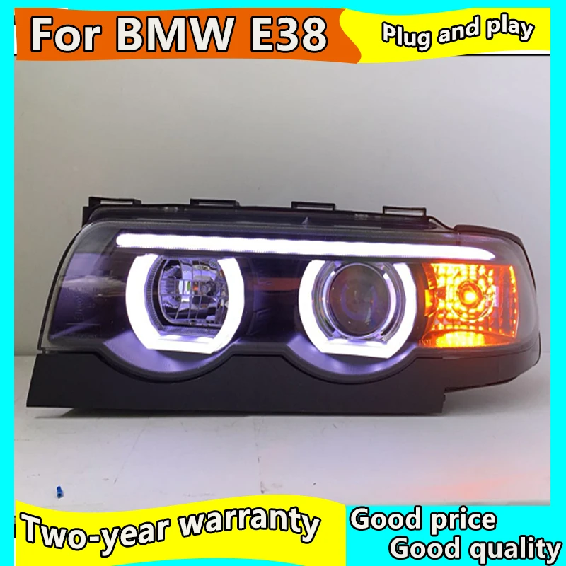 

Car Styling for BMW E38 Headlights 1998-2002 E38 LED Headlight DRL Bi Xenon Lens High Low Beam Parking HID Fog Lamp